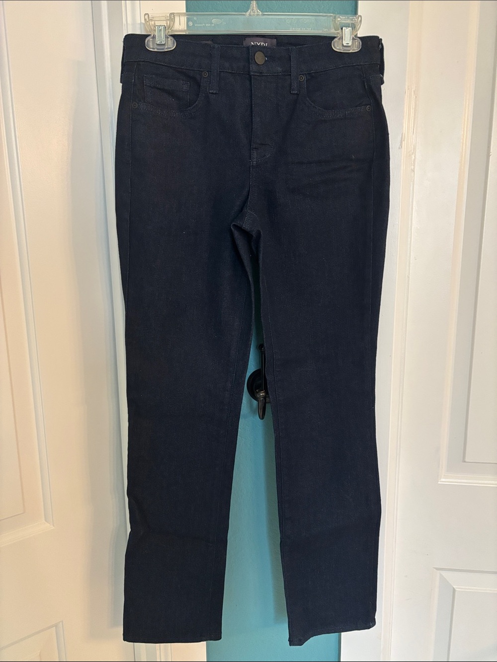 NYDJ Women's Straight-Leg Jeans in Dark Navy